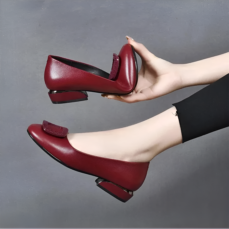 『本革パンプス』