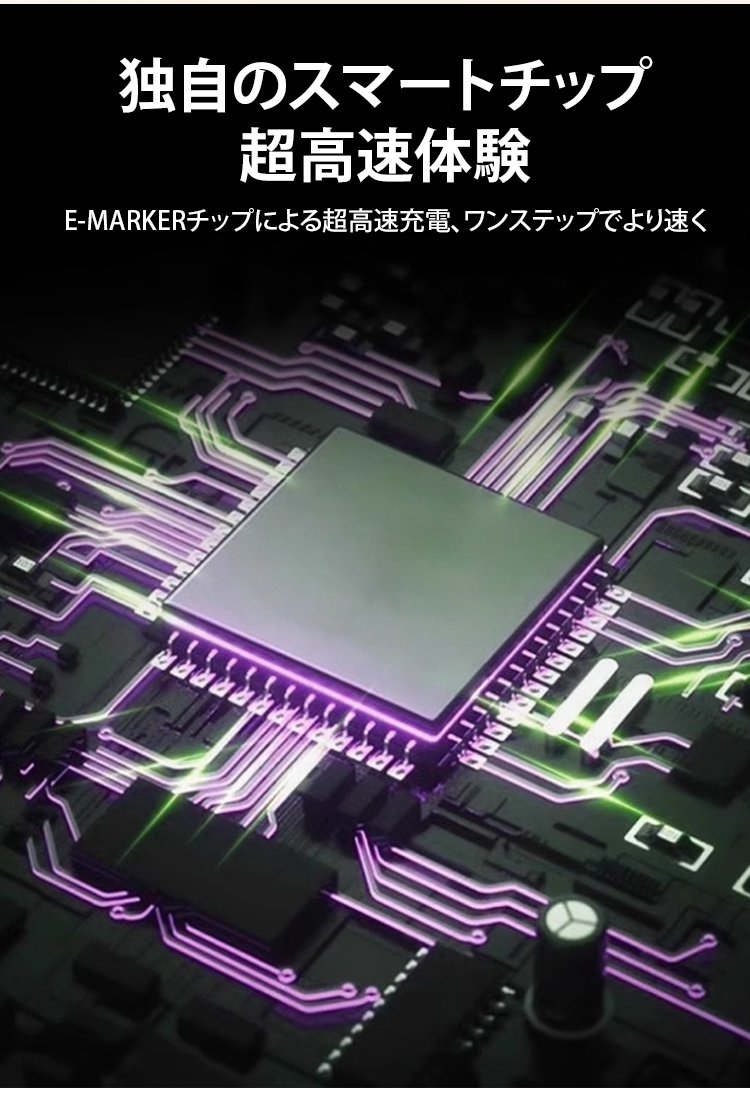 急速充電対応4-in-1アルミ合金充電ケーブル