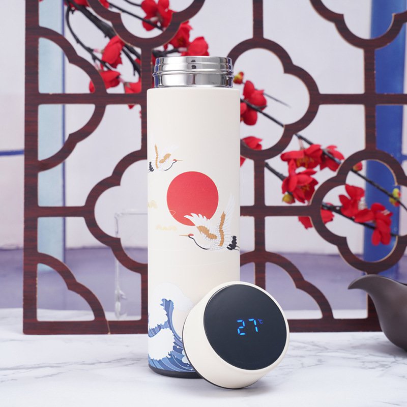 กระบอกน้ำฉนวนความร้อนสไตล์จีน