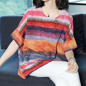 เสื้อยืดพิมพ์ลายแฟชั่นไซส์ใหญ่