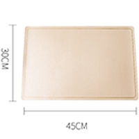 แผ่นรองจานชามหนัง กันน้ำและน้ำมัน สไตล์ยุโรป