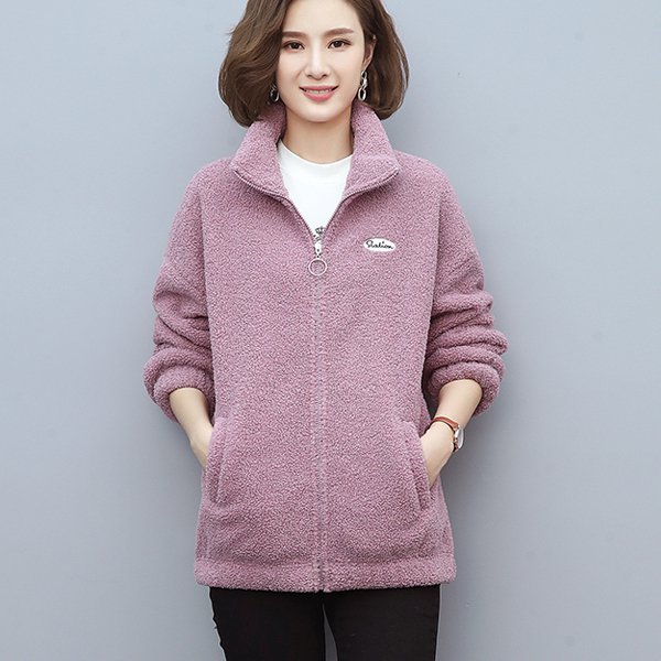 เสื้อโค้ทคอจีนขนแกะคงความอุ่น