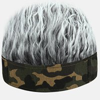 หมวกกะลาสีฮิปฮอป พร้อมวิกผมสั้น