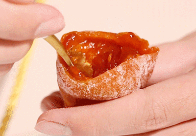 餡が溢れる干し柿