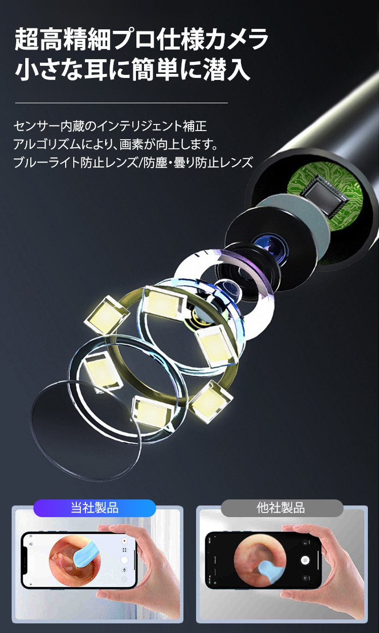 【超快適】カメラ付きスマート耳かき