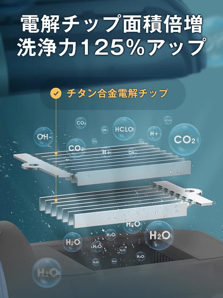 ワイヤレスハンディ型野菜洗浄機
