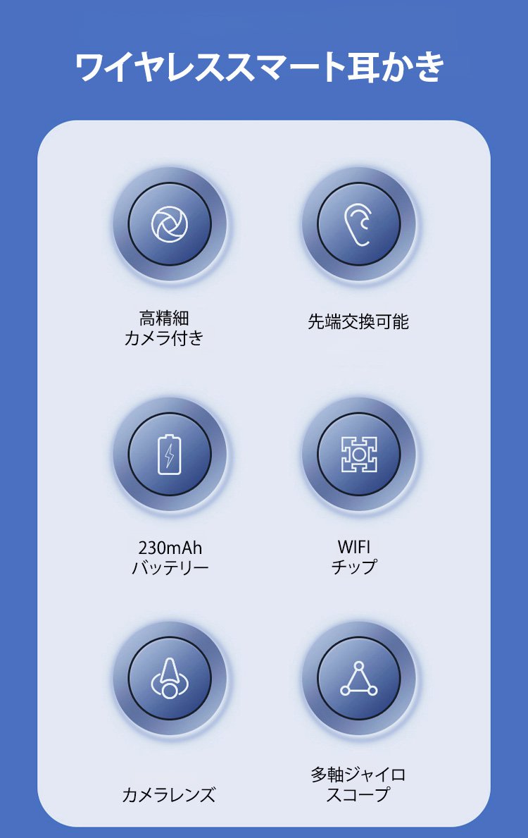 【超快適】カメラ付きスマート耳かき