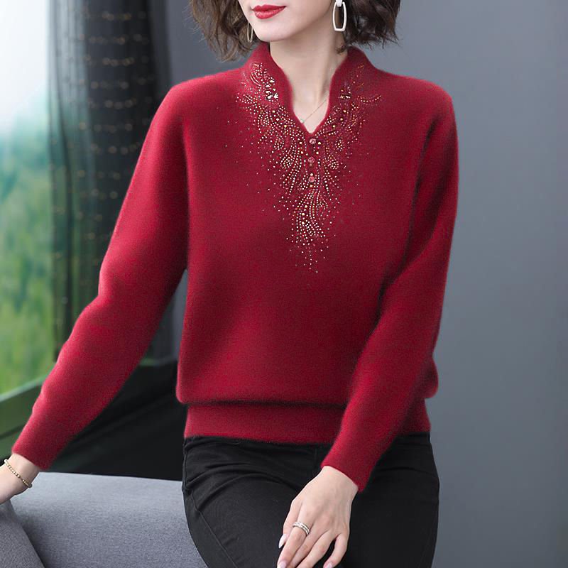 เสื้อสเวตเตอร์กำมะหยี่นุ่มให้ความอบอุ่น