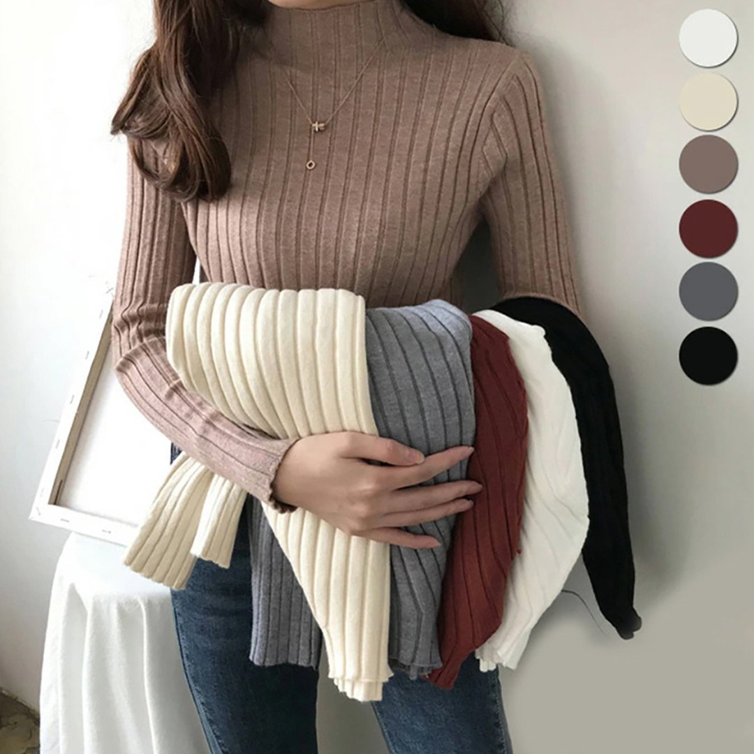 เสื้อสเวตเตอร์ขนแกะคอเต่า