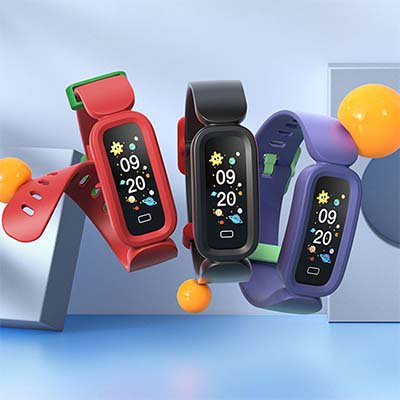 سوار بلوتوث رياضي مع عداد الخطى الذكي للاطفال