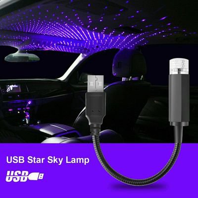 โคมไฟสร้างบรรยากาศ USB ใช้ในรถยนต์