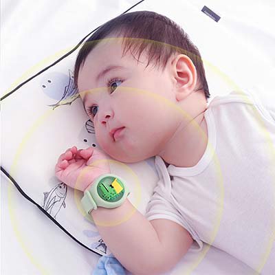 سوار طارد البعوض كارتون للامع مع زيت نباتي أساسي