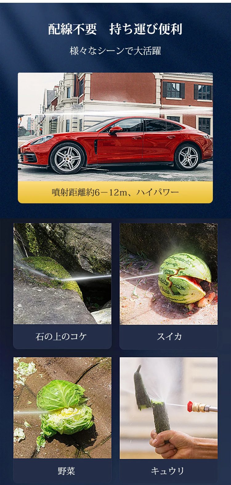 リチウム洗車水鉄砲