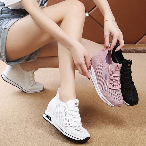 รองเท้าผ้าถักแฟชั่นสไตล์เกาหลีรุ่นผู้หญิง