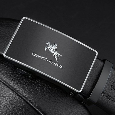 เข็มขัดหนังธุรกิจแบบหัวเข็มขัดอัตโนมัติ