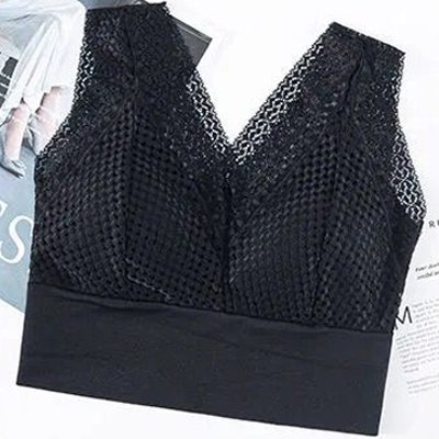 เสื้อชั้นในผ้าลูกไม้คอวีเซ็กซี่