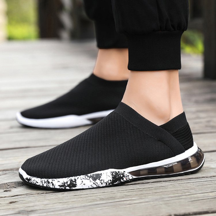 รองเท้าผ้าถักสไตล์เกาหลีสำหรับผู้ชาย