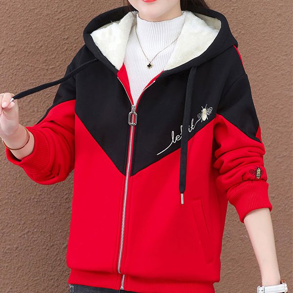 เสื้อแขนยาวบุขนหนาสำหรับผู้หญิง