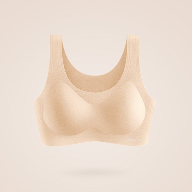 เสื้อชั้นในผ้ากำมะหยี่ไร้รอยเก็บความอุ่นผู้หญิง