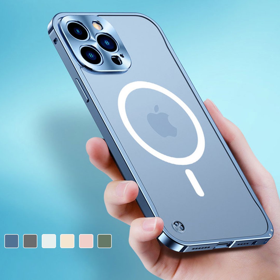 เคสมือถือแม่เหล็กขอบโลหะคลุมอย่างเต็มที่