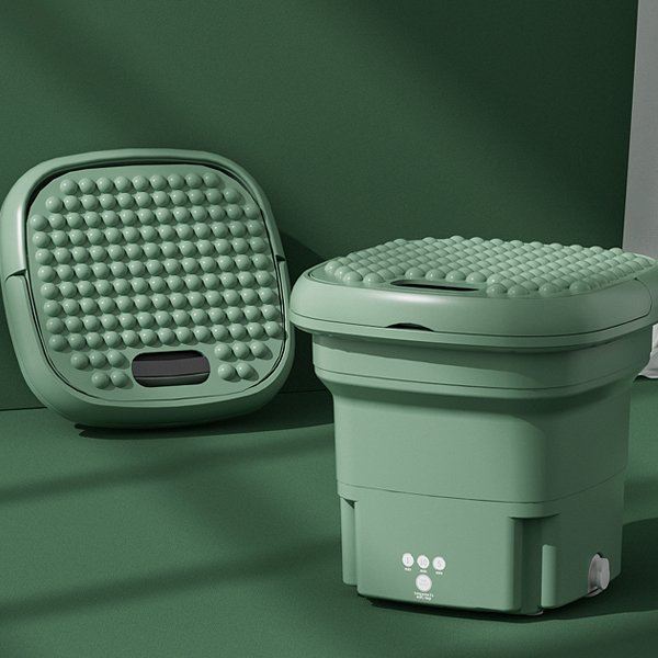 เครื่องซักผ้าขนาดเล็กพับได้แบบพกพา