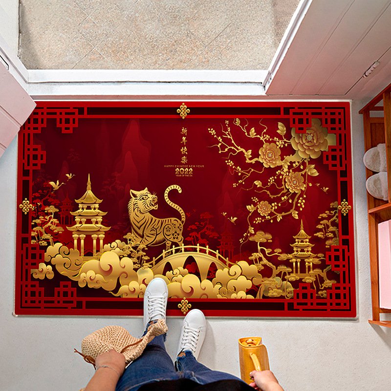 พรมเช็ดเท้าลายเสือ