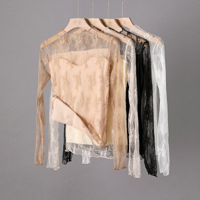 เสื้อยืดตาข่ายเพิ่มกำมะหยี่รุ่นผู้หญิง