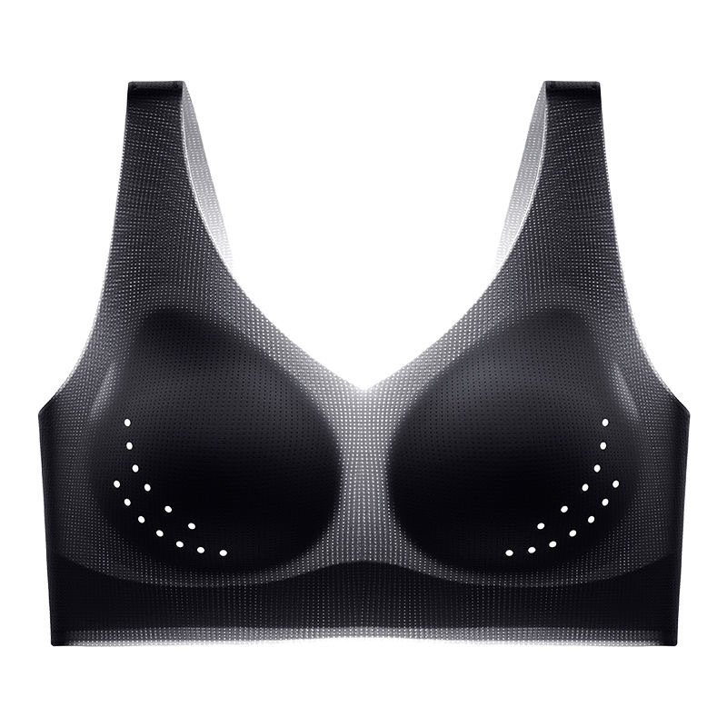 เสื้อชั้นในเย็นสบายด้านหลังทรงวีลึกแบบไร้รอยต่อ