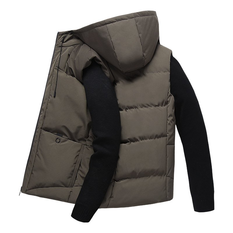 เสื้อกั๊กขนห่านลำลองสำหรับผู้ชายที่เป็นผู้ใหญ่