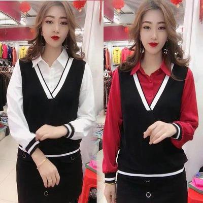 เสื้อเชิ้ตแขนยาวคอพับสำหรับผู้หญิง