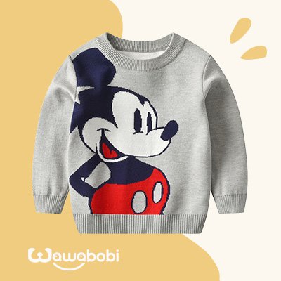 كنزة كرتونية للخريف والشتاء للاطفال