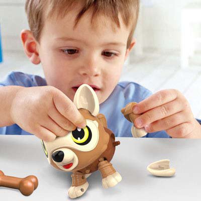 كلب روبوت إلكتروني ذكي التحكم باللمس والصوت