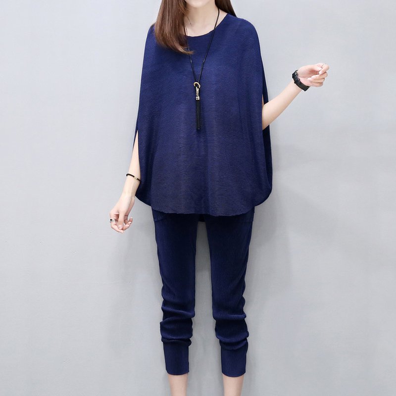 ドルマンスリーブ着痩せ効果セットアップ