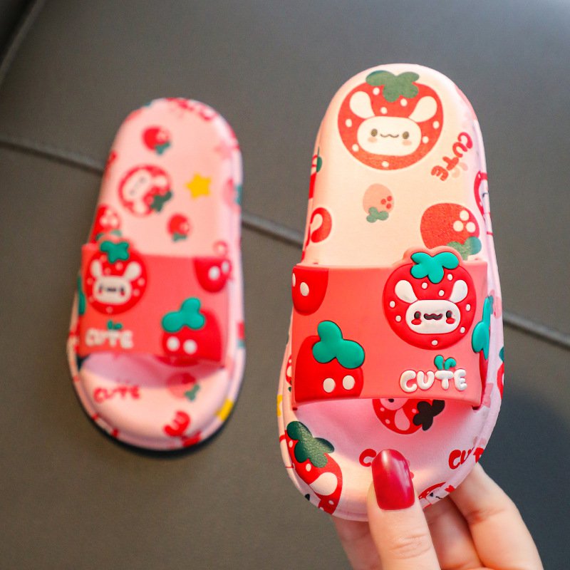 النعال الصيف بالكارتون لعدم الانزلاق للأطفال