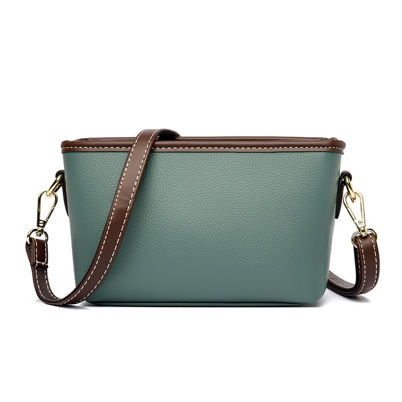 กระเป๋าสะพายไหล่เดี่ยวหนังนุ่มเรียบง่ายผู้หญิง