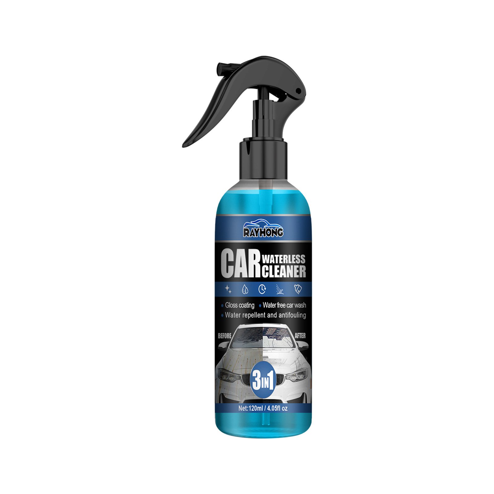 สเปรย์เคลือบเงาขจัดคราบสิ่งสกปรกแบบ 3-in-1