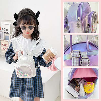 حقيبة الكتف بشكل آحادي القرن للأطفال