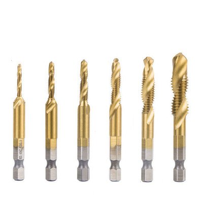 ชุดดอกสว่านต๊าปเกลียวแบบ6อย่าง