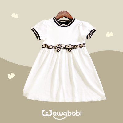 فستان باتشورك مع فيونكة للطفلة