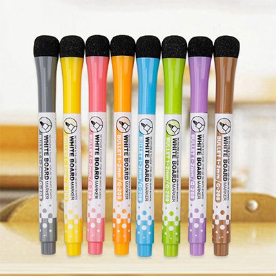 قلم الرسم المغناطيسي القابل للمسح والشفط بثمانية ألوان للأطفال