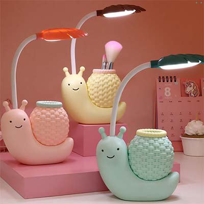 مصباح مكتبي بشكل الحلزون لحماية العين