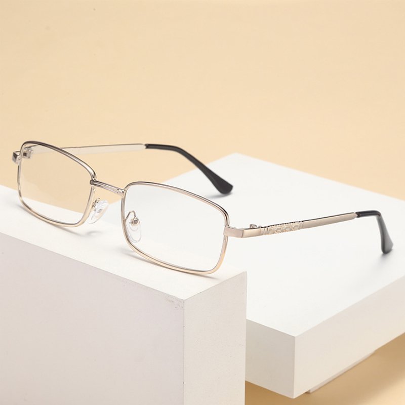 แว่นสายตายาวโลหะกันแสงสีฟ้าแฟชั่น